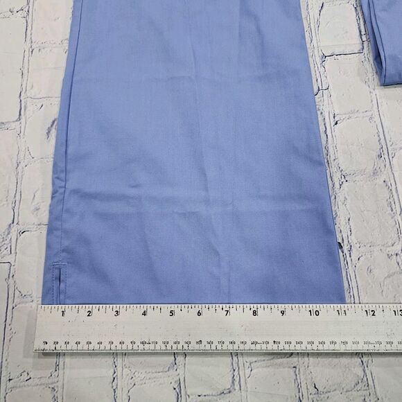 Code Happy Bliss Certainty Mid Rise Flare Drawstring Blue Scrub Pants WOMENS XL - Picture 3 of 11